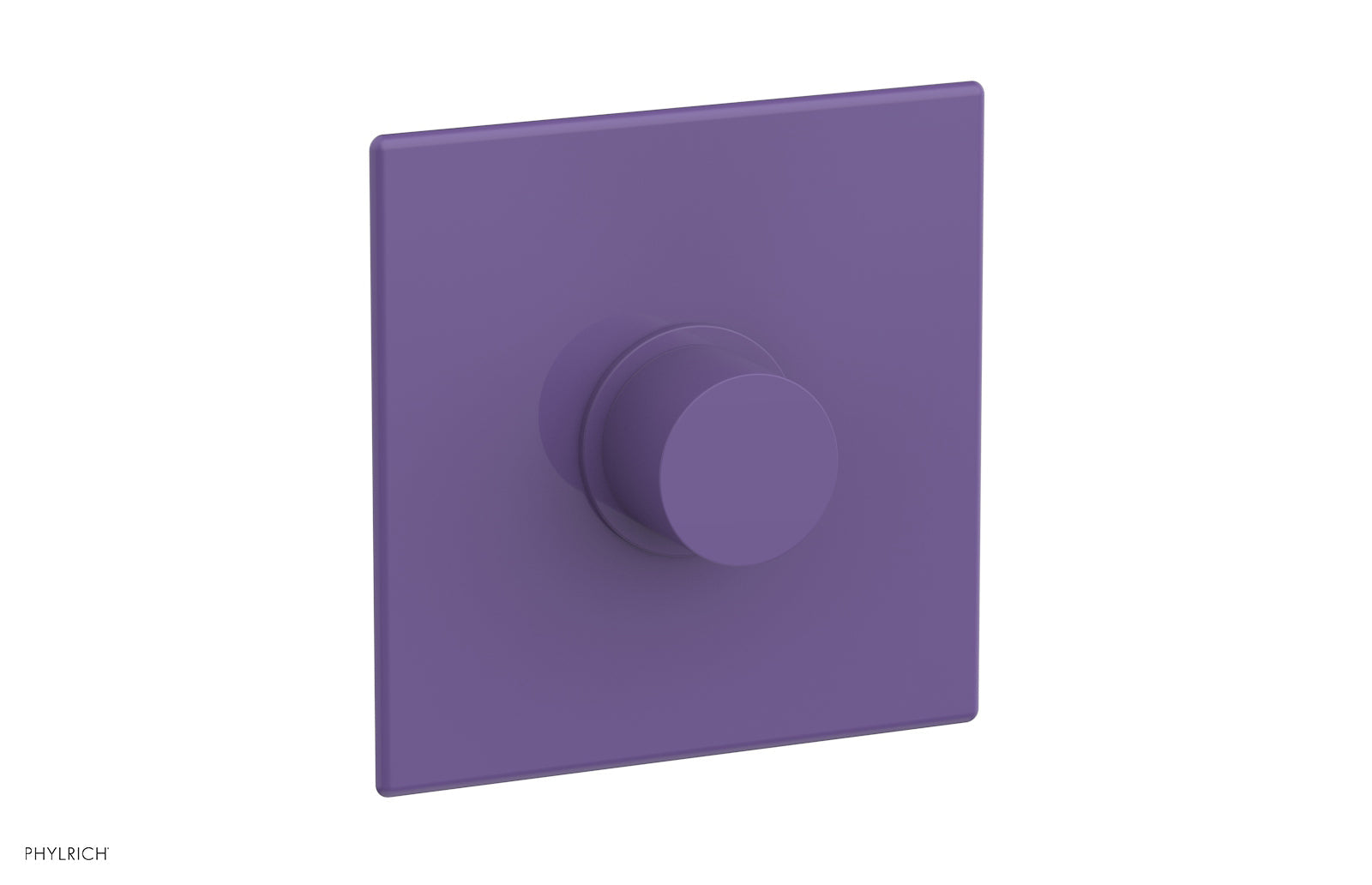 Phylrich BASIC II Pressure Balance Square Shower Plate & Smooth Handle Trim