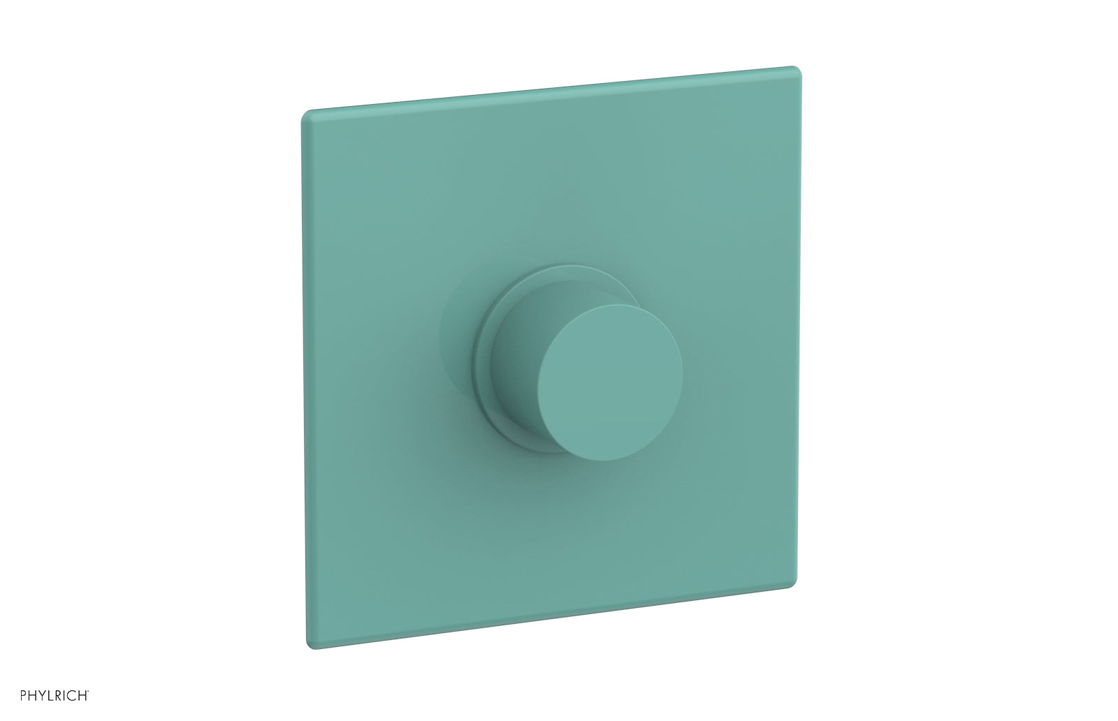 Phylrich BASIC II 3/4" Thermostatic Square Shower Trim, Smooth Handle