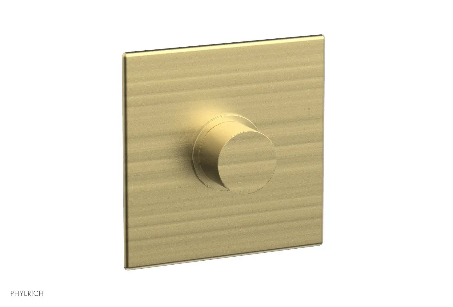 Phylrich BASIC II 3/4" Thermostatic Square Shower Trim, Smooth Handle by Phylrich