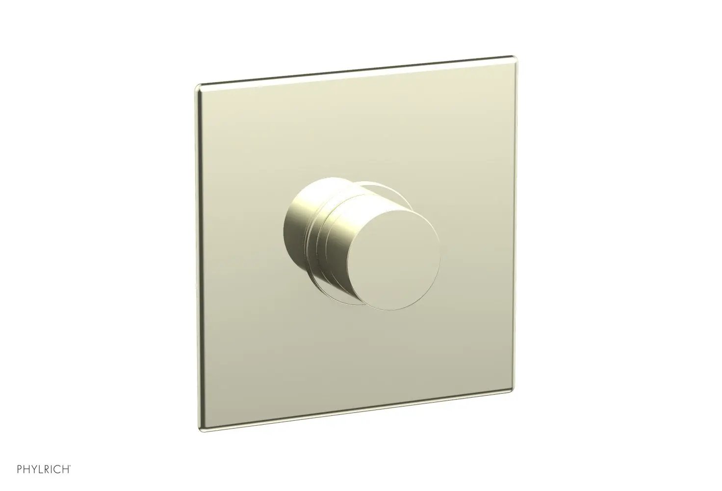 Phylrich BASIC II Pressure Balance Square Shower Plate & Smooth Handle Trim by Phylrich