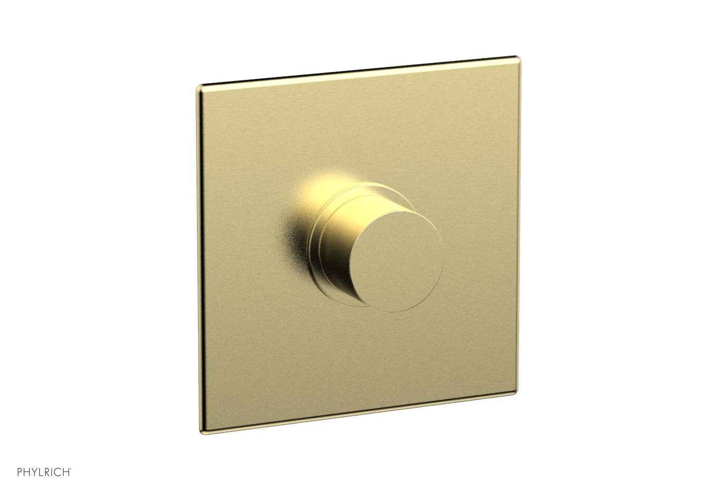 Phylrich BASIC II 3/4" Thermostatic Square Shower Trim, Smooth Handle