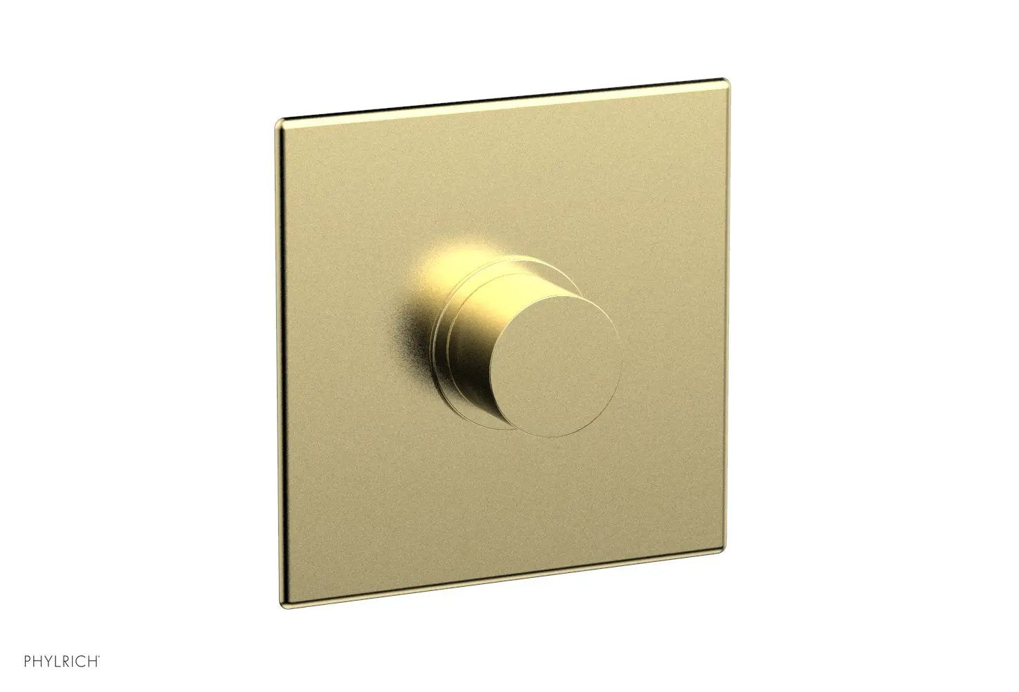 Phylrich BASIC II 3/4" Thermostatic Square Shower Trim, Smooth Handle by Phylrich