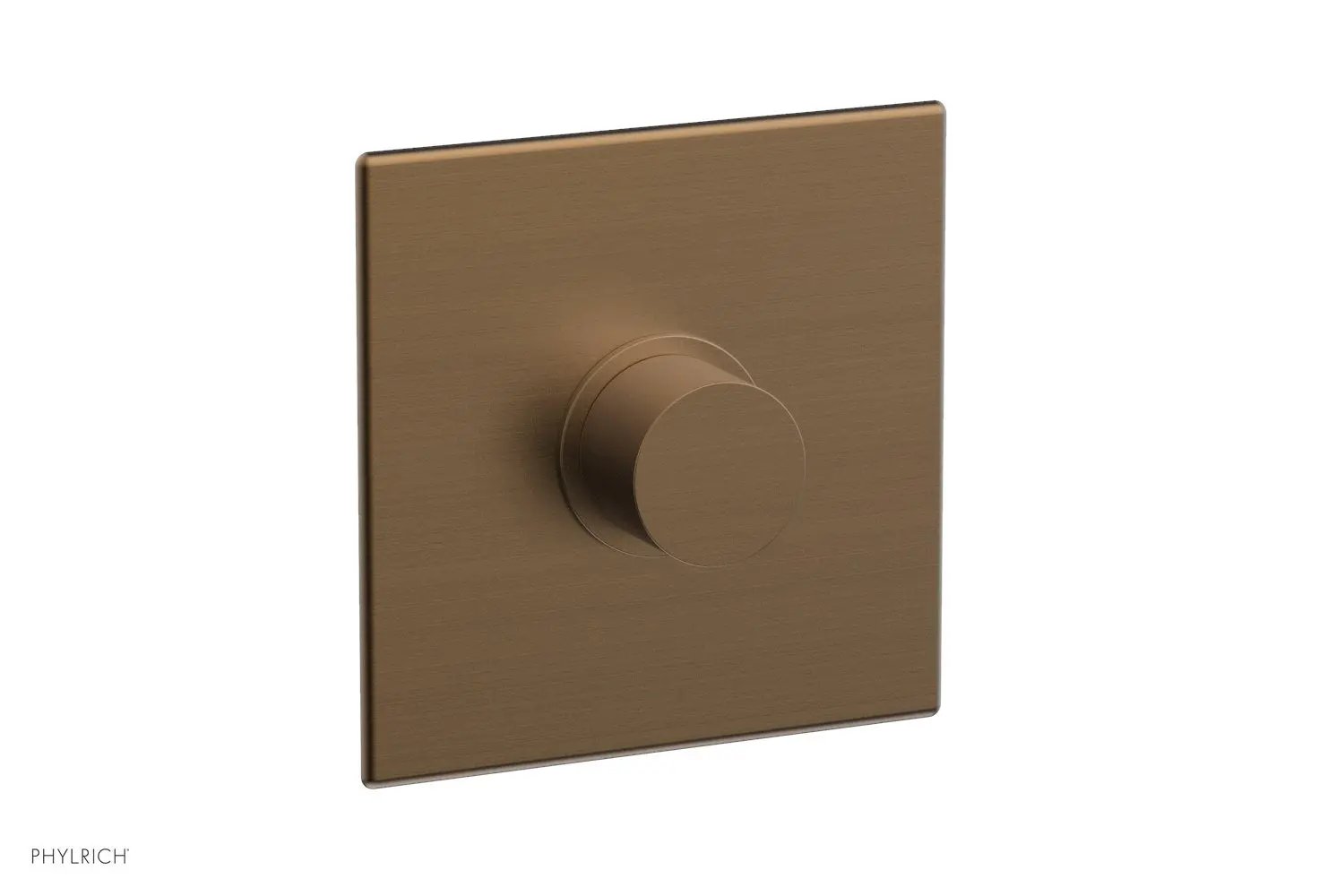 Phylrich BASIC II Pressure Balance Square Shower Plate & Smooth Handle Trim by Phylrich