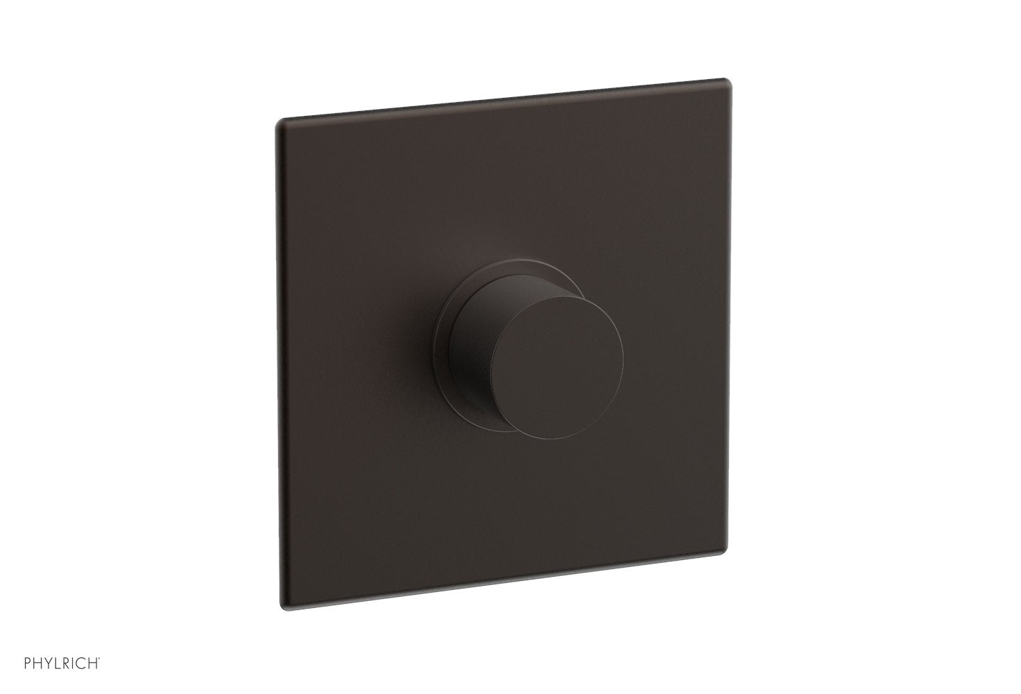 Phylrich BASIC II 3/4" Thermostatic Square Shower Trim, Smooth Handle