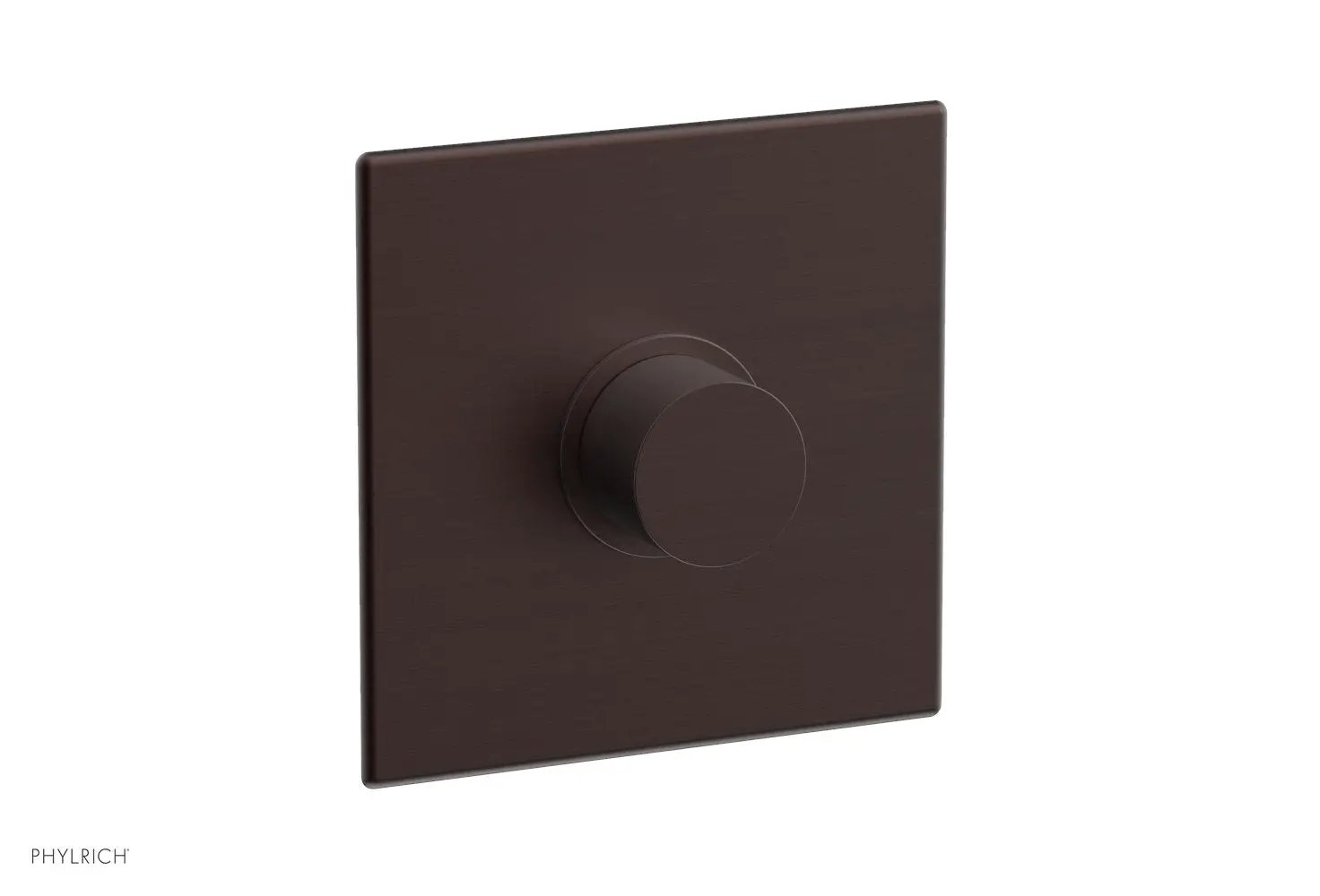 Phylrich BASIC II 3/4" Thermostatic Square Shower Trim, Smooth Handle by Phylrich