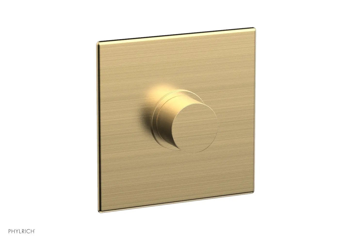 Phylrich BASIC II Pressure Balance Square Shower Plate & Smooth Handle Trim by Phylrich