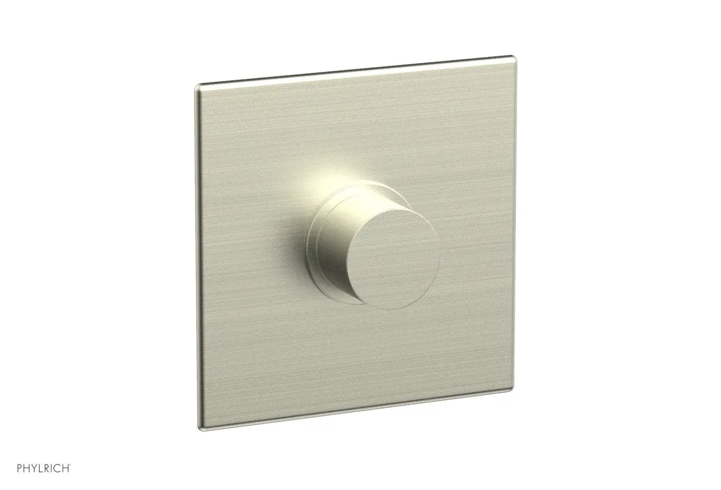 Phylrich BASIC II 3/4" Thermostatic Square Shower Trim, Smooth Handle by Phylrich