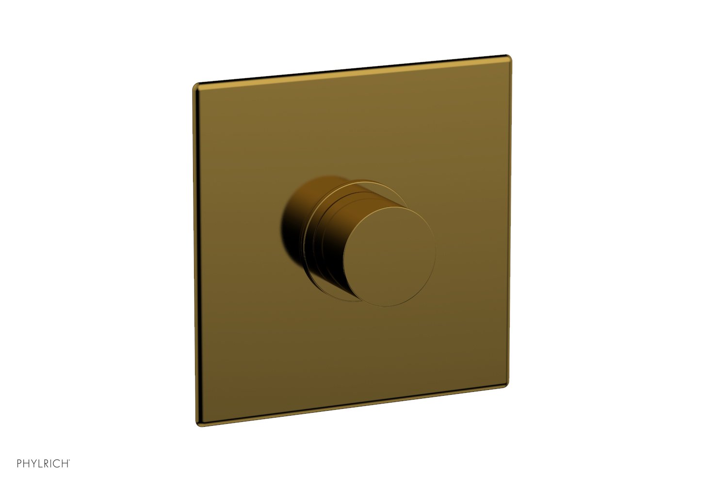 Phylrich BASIC II Pressure Balance Square Shower Plate & Smooth Handle Trim