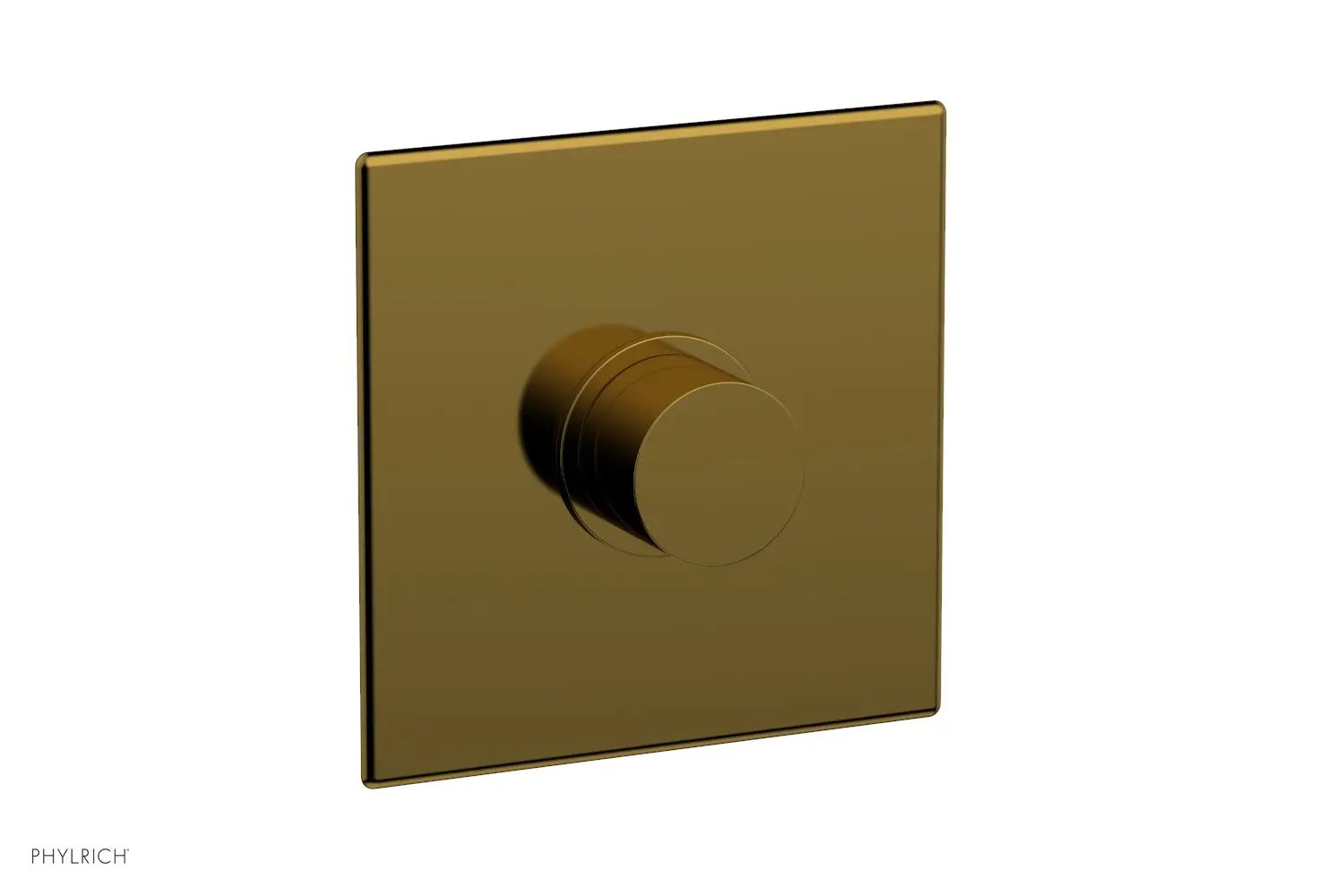 Phylrich BASIC II Pressure Balance Square Shower Plate & Smooth Handle Trim by Phylrich