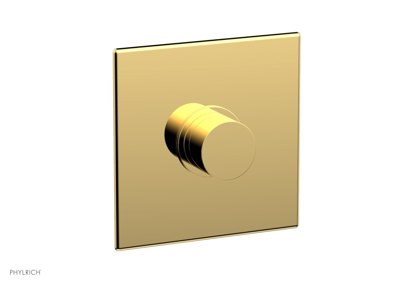 Phylrich BASIC II Pressure Balance Square Shower Plate & Smooth Handle Trim