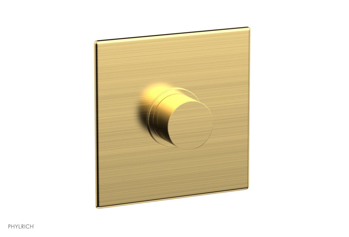 Phylrich BASIC II Pressure Balance Square Shower Plate & Smooth Handle Trim