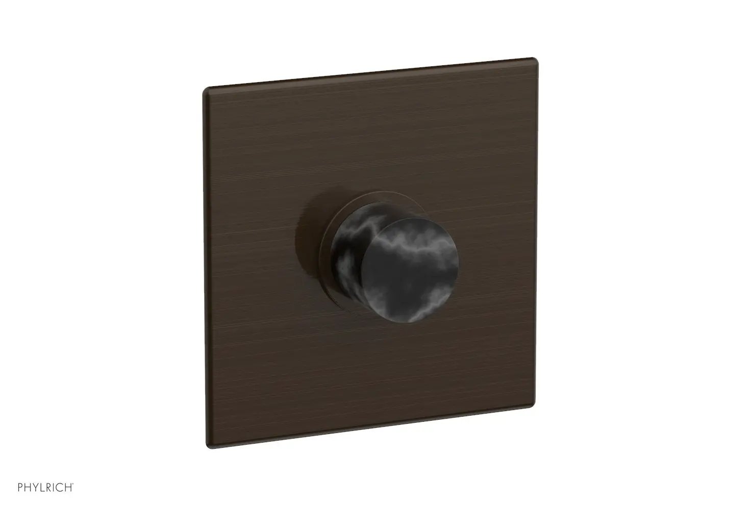Phylrich BASIC II 3/4" Thermostatic Shower Trim - Black Marble by Phylrich
