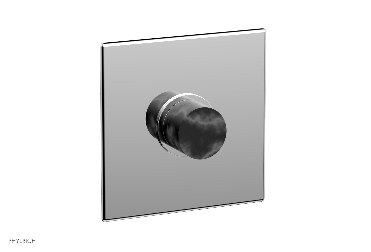 polished chrome shower plate