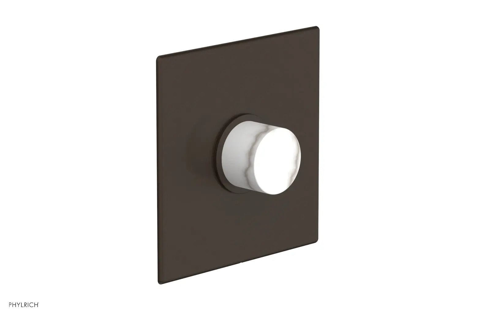 Phylrich BASIC II 3/4" Thermostatic Shower Trim - White Marble by Phylrich