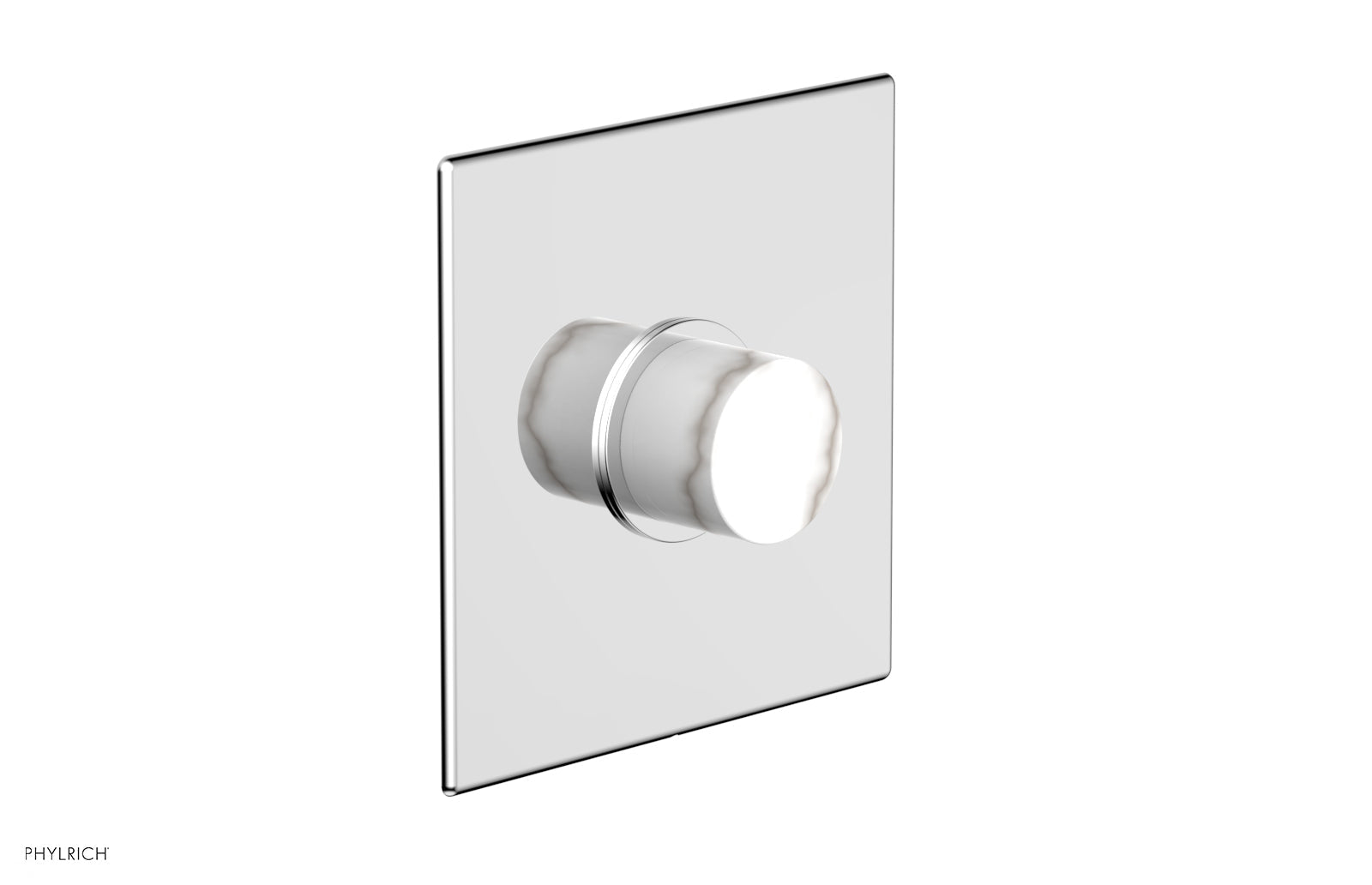 polished chrome shower trim