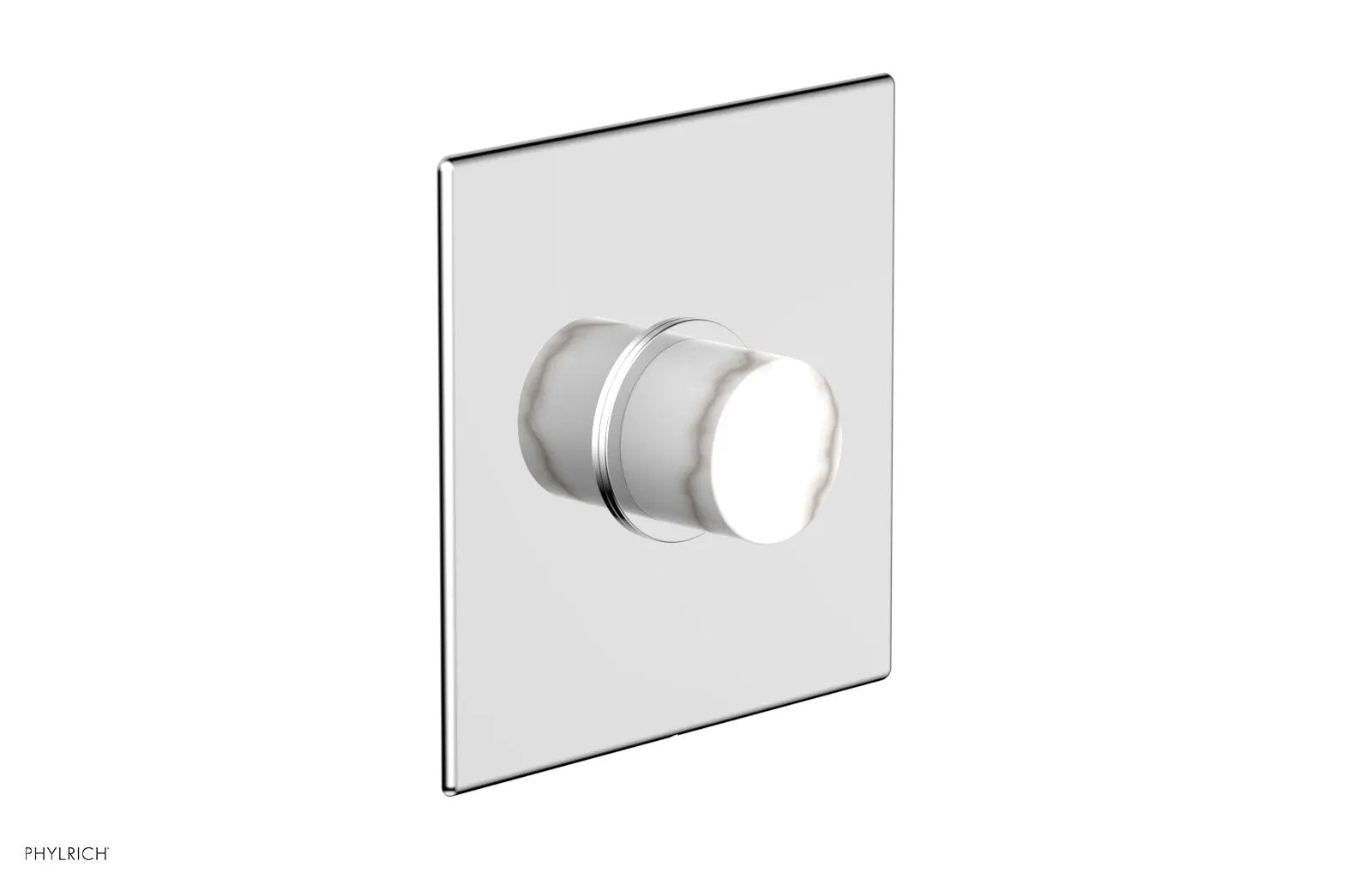 polished chrome shower plate