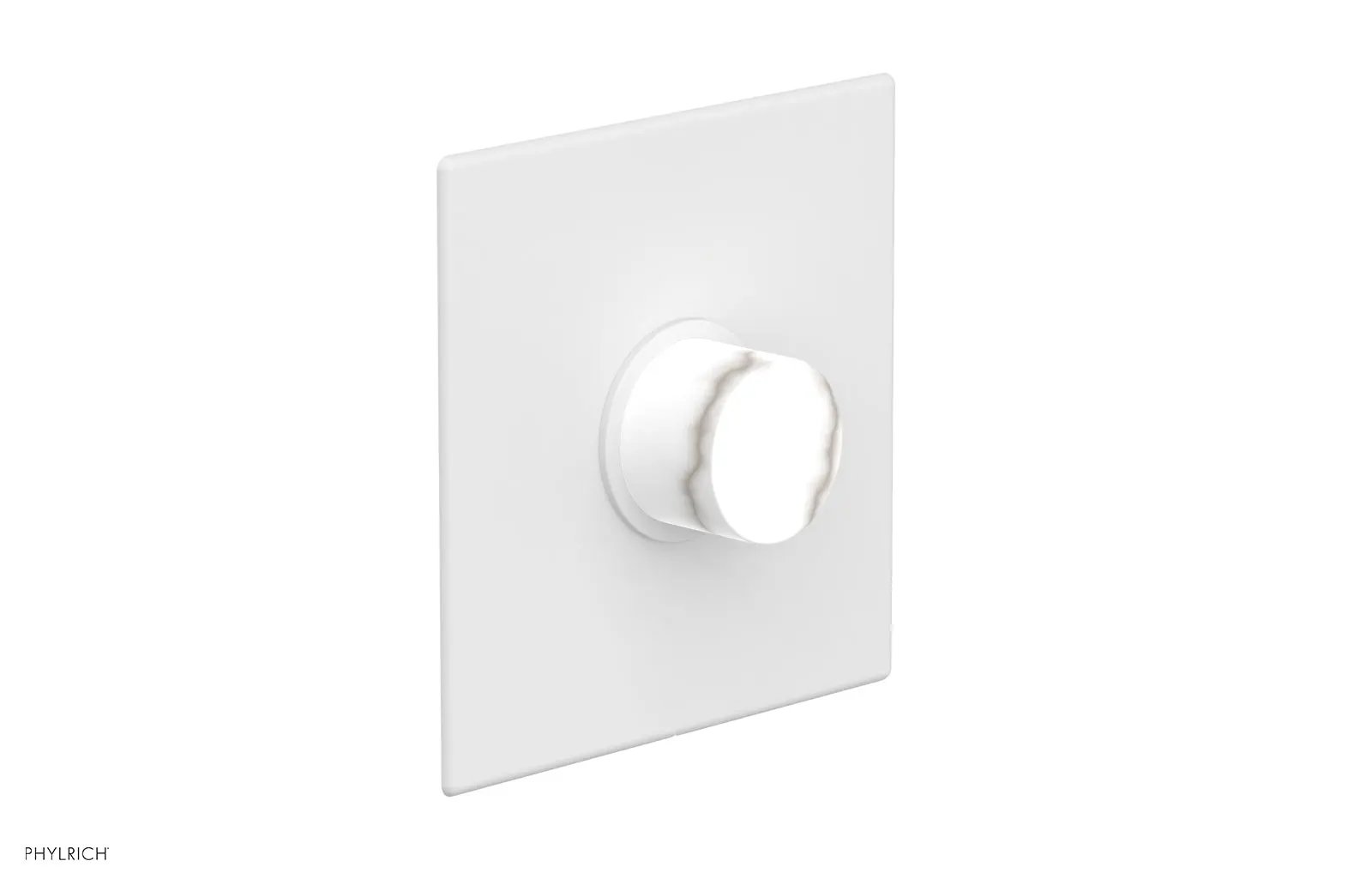 Phylrich BASIC II 3/4" Thermostatic Shower Trim - White Marble by Phylrich