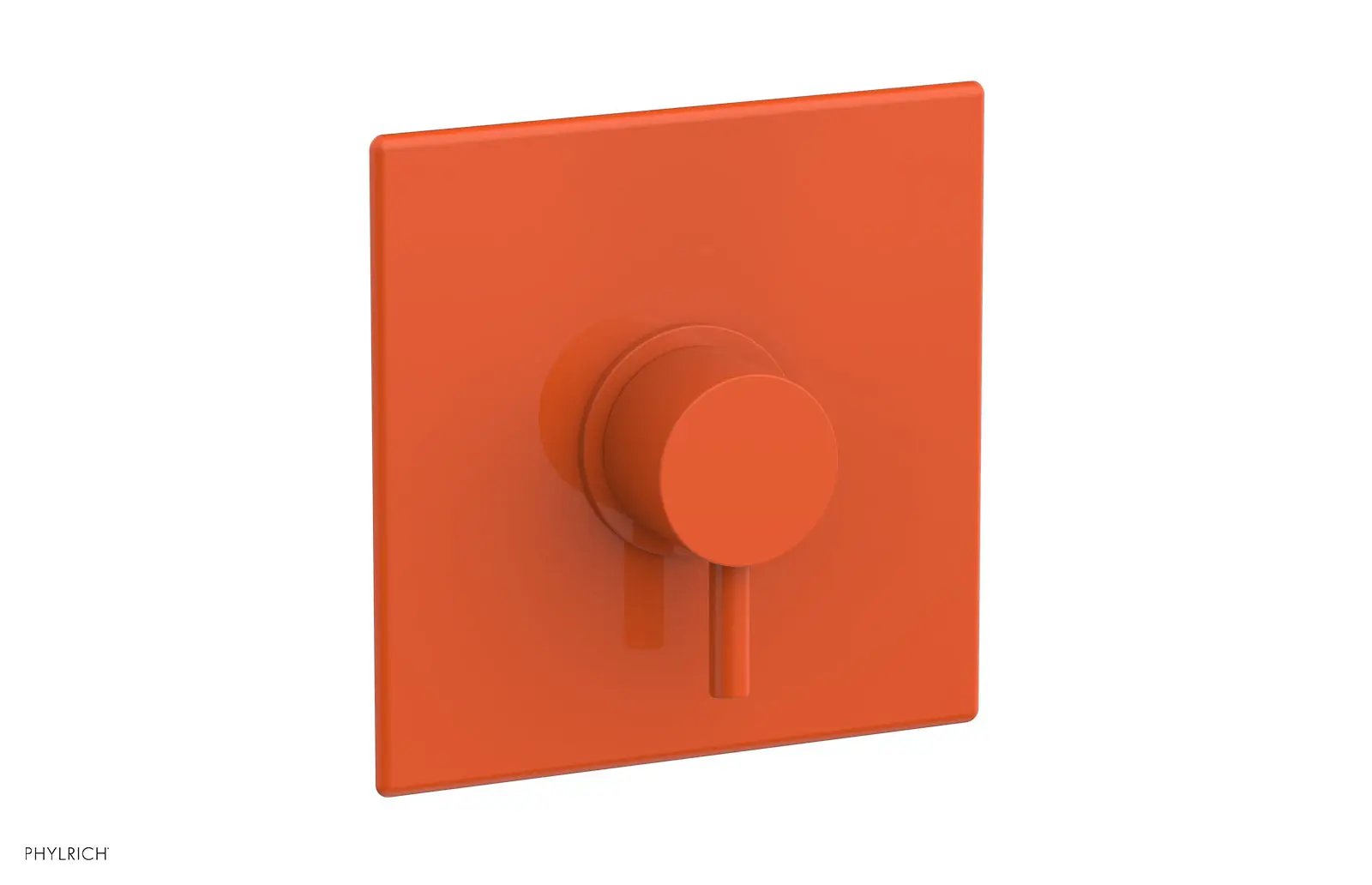 Phylrich BASIC II Pressure Balance Square Shower Plate & Lever Handle Trim by Phylrich