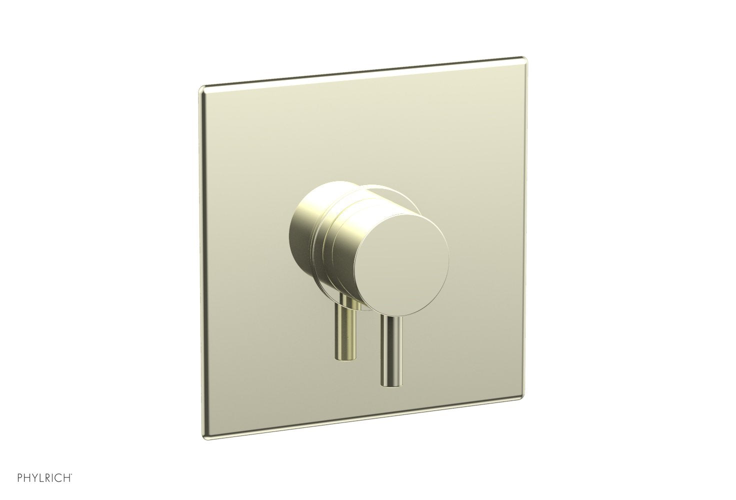 Phylrich BASIC II 3/4" Thermostatic Square Shower Trim, Lever Handle