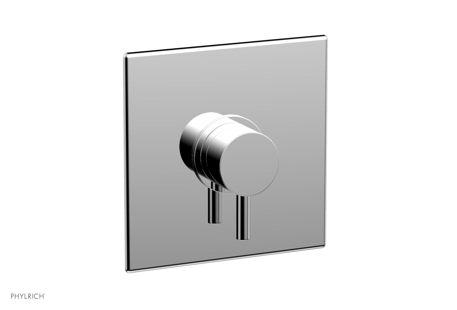 polished chrome shower trim