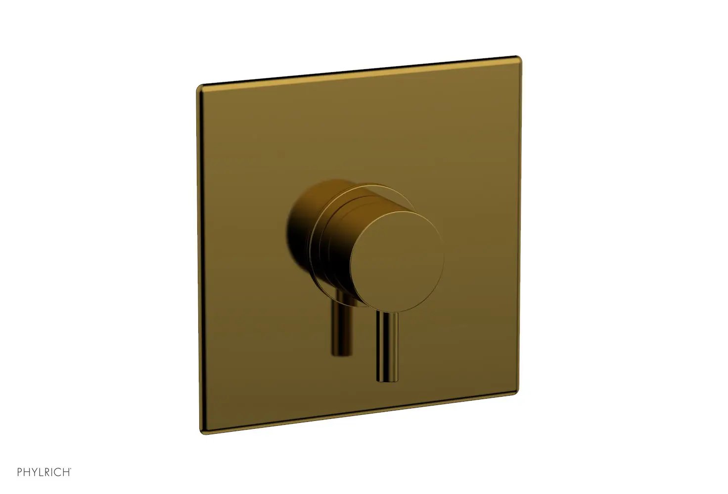 Phylrich BASIC II Pressure Balance Square Shower Plate & Lever Handle Trim by Phylrich