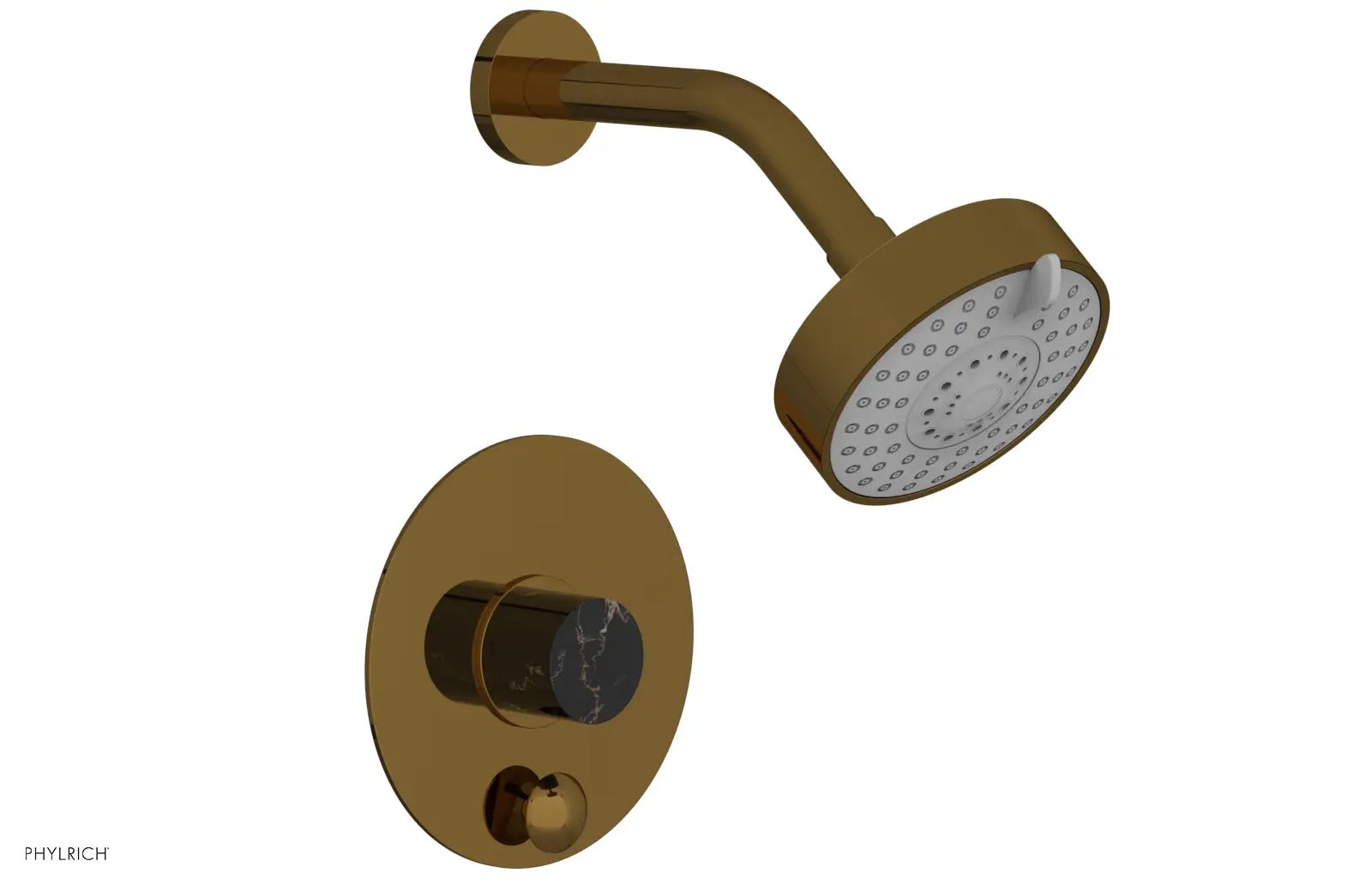 Phylrich BASIC II Pressure Balance Shower and Diverter Set (Less Spout) by Phylrich
