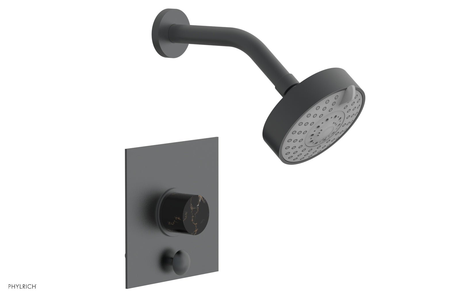 Phylrich BASIC II Pressure Balance Shower and Diverter Set (Less Spout)