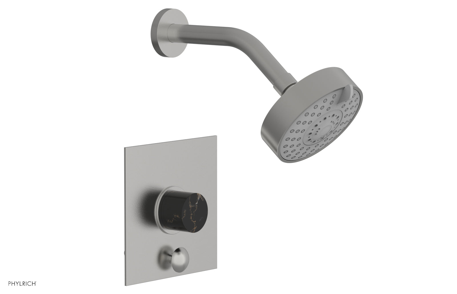 Phylrich BASIC II Pressure Balance Shower and Diverter Set (Less Spout)