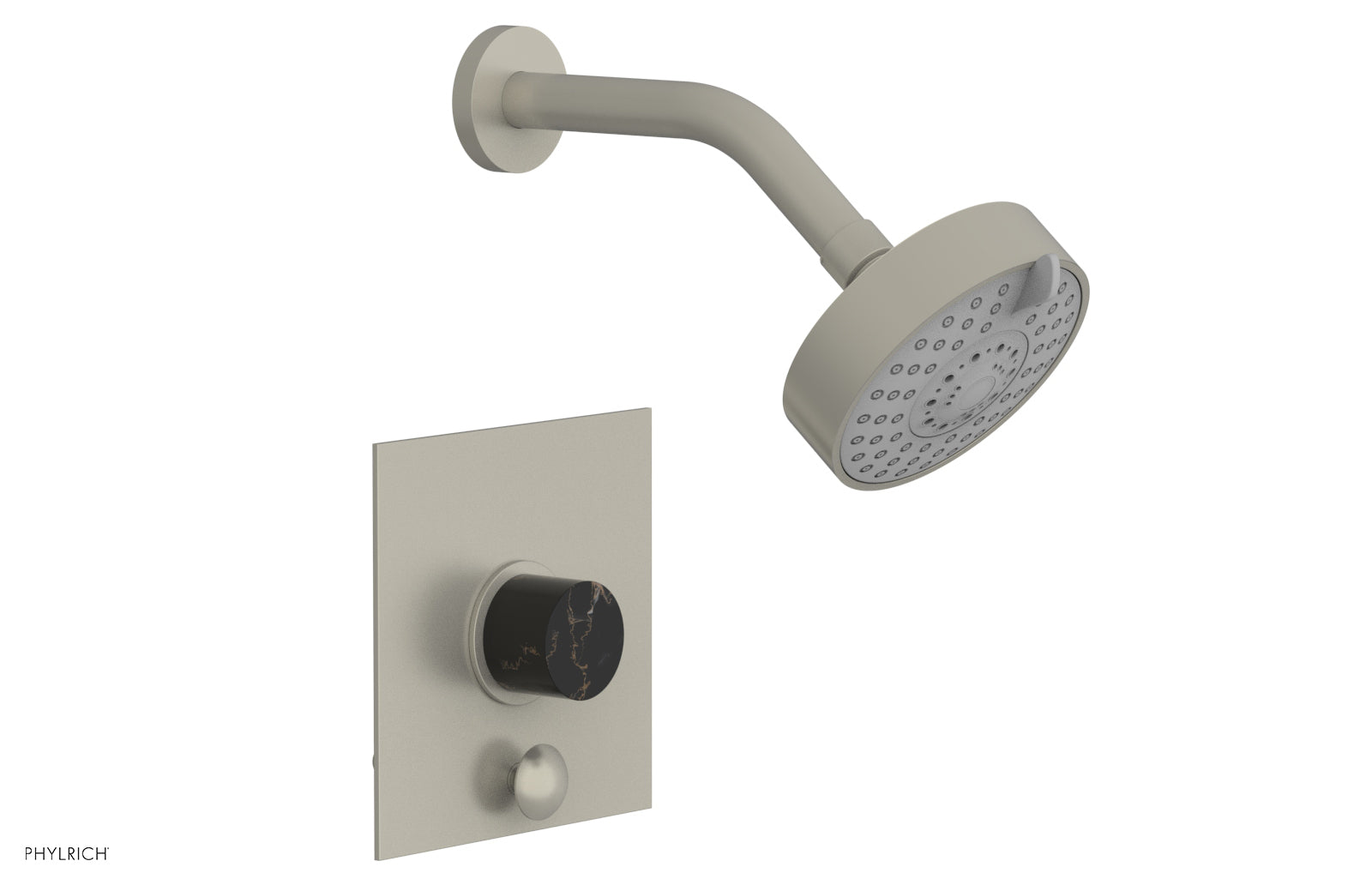 Phylrich BASIC II Pressure Balance Shower and Diverter Set (Less Spout)