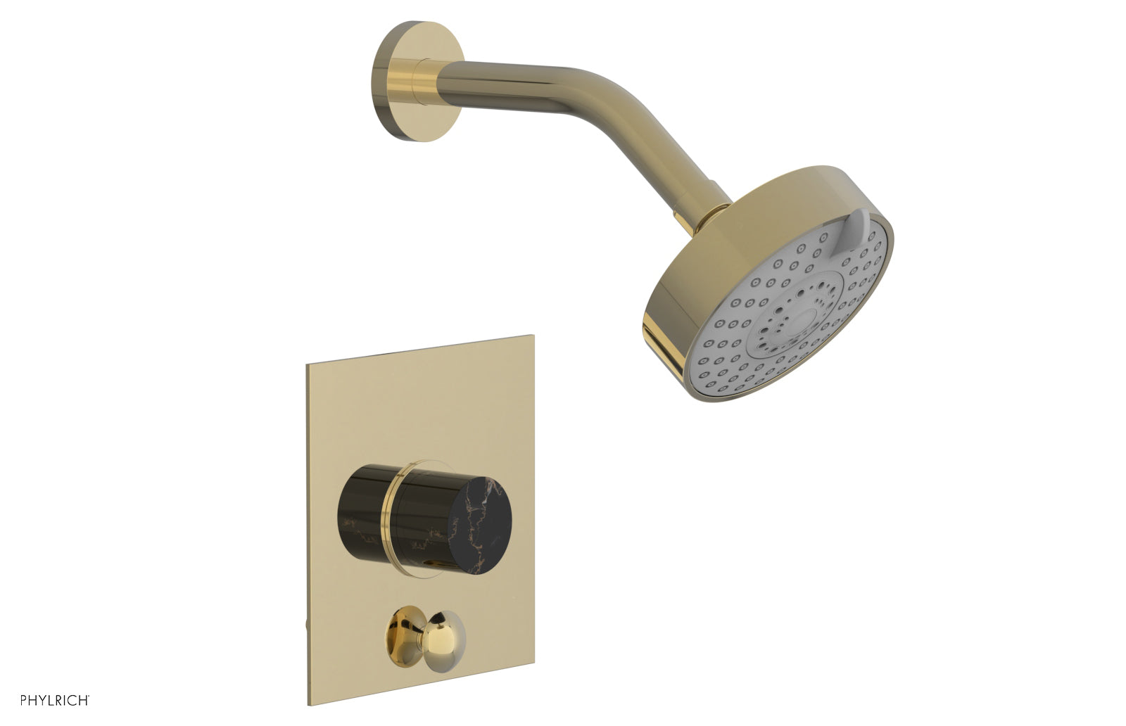 Phylrich BASIC II Pressure Balance Shower and Diverter Set (Less Spout)