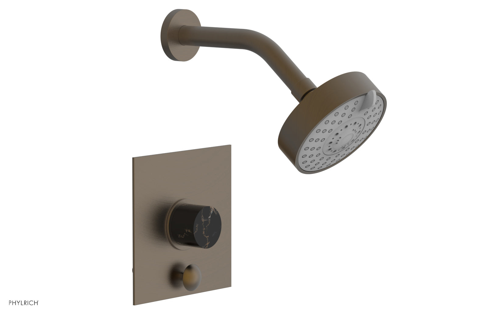 Phylrich BASIC II Pressure Balance Shower and Diverter Set (Less Spout)