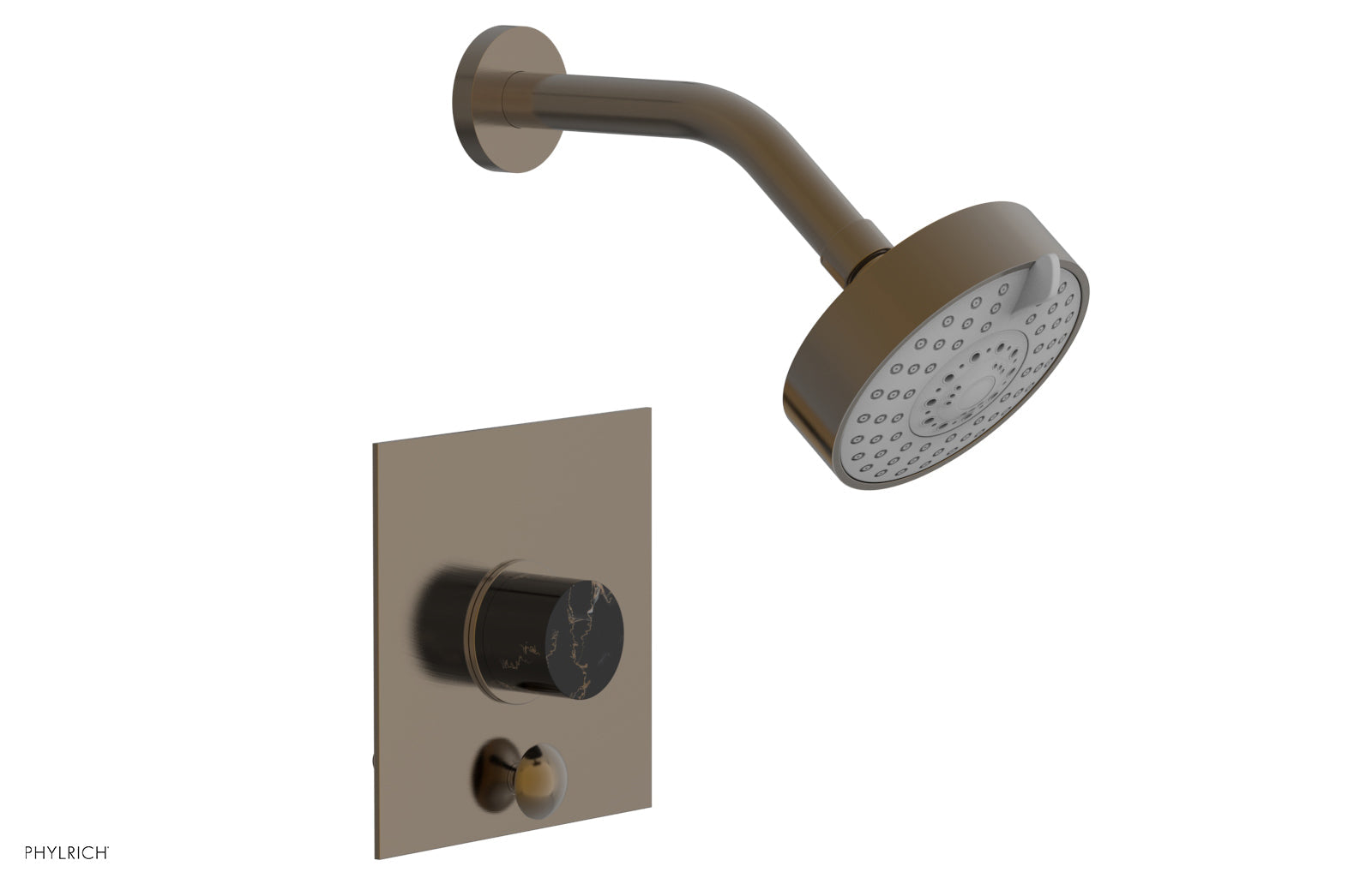 Phylrich BASIC II Pressure Balance Shower and Diverter Set (Less Spout) by Phylrich
