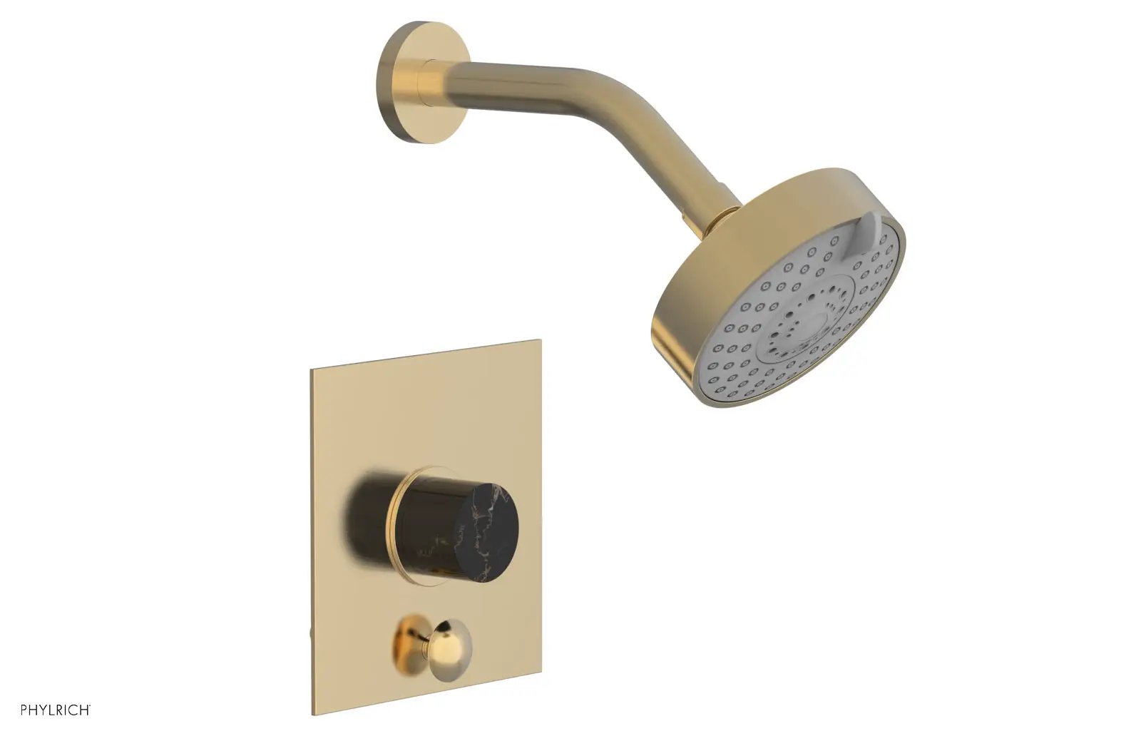 Phylrich BASIC II Pressure Balance Shower and Diverter Set (Less Spout) by Phylrich