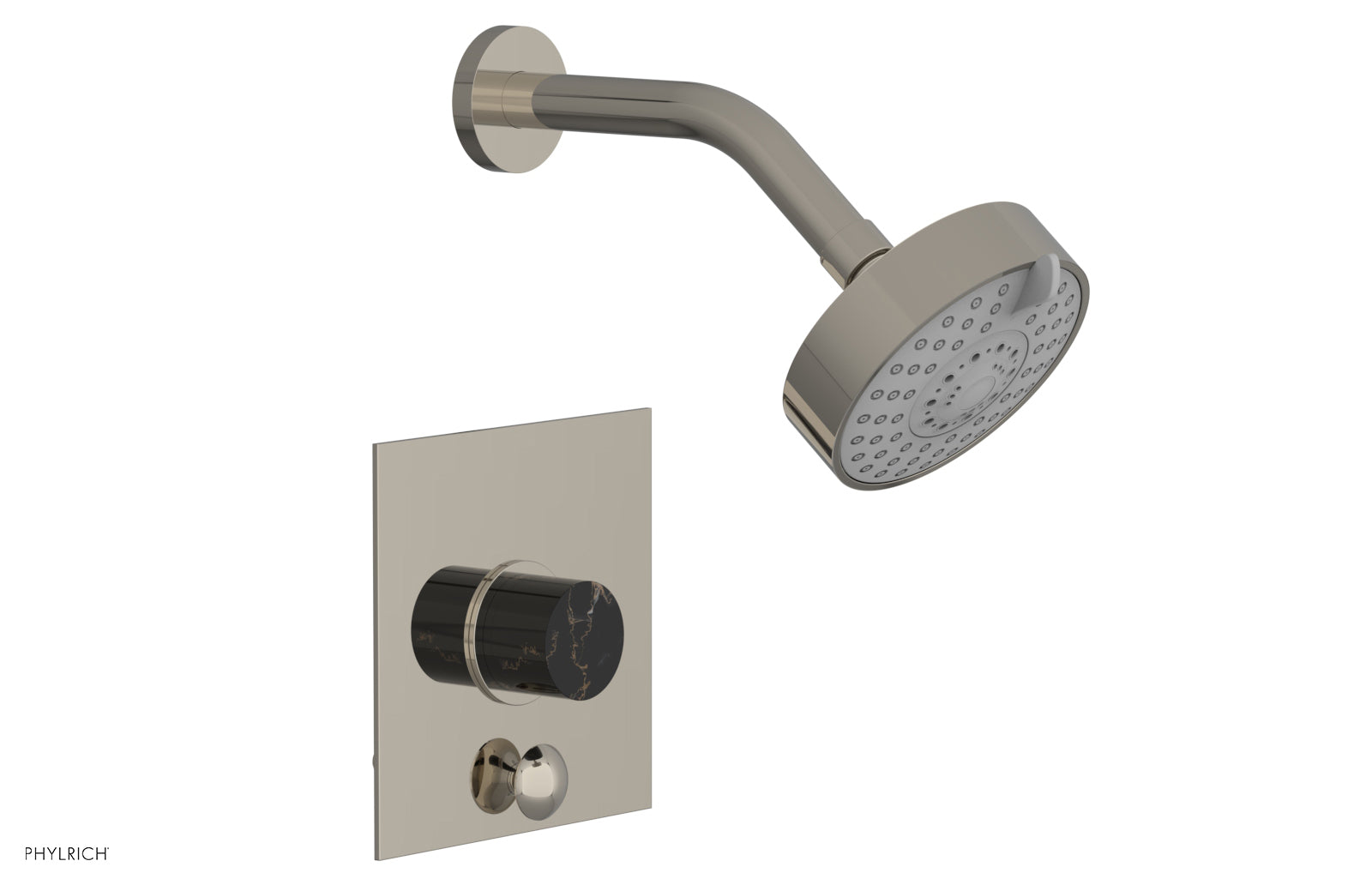 Phylrich BASIC II Pressure Balance Shower and Diverter Set (Less Spout)