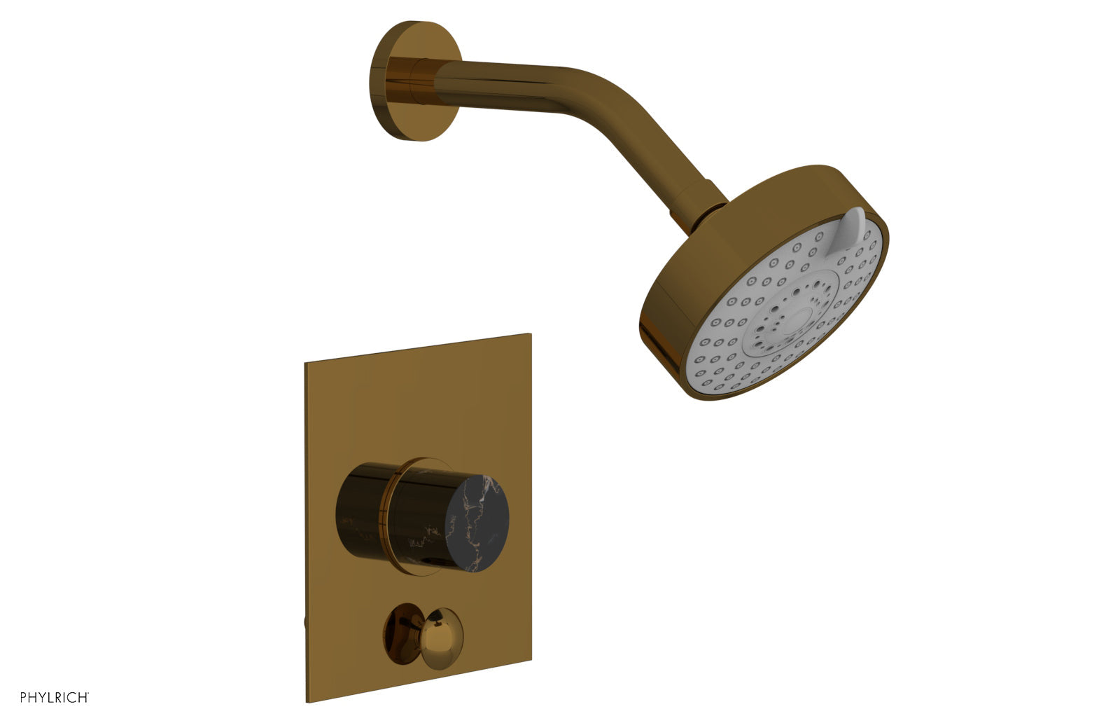 Phylrich BASIC II Pressure Balance Shower and Diverter Set (Less Spout) by Phylrich