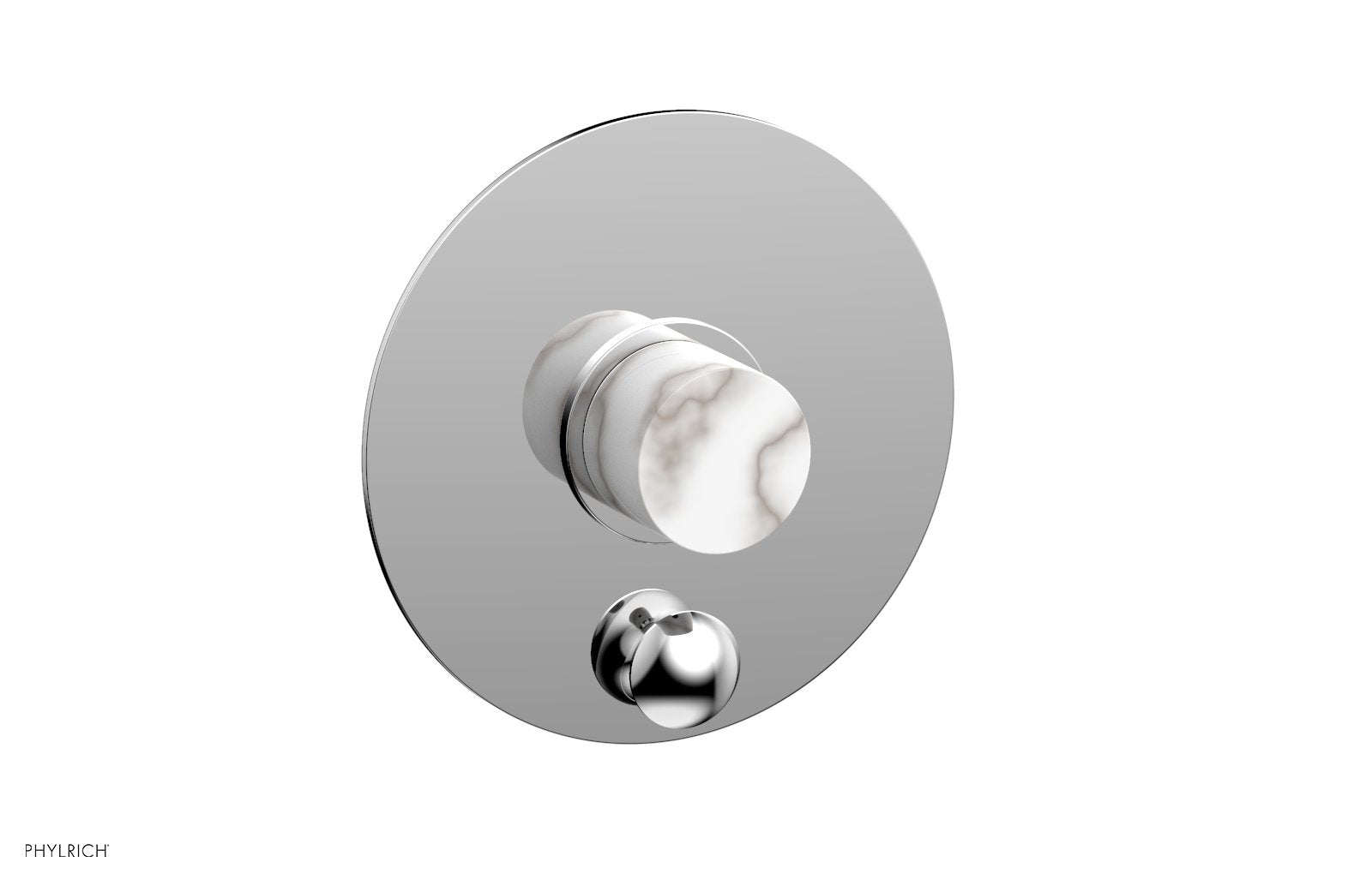 polished chrome shower plate
