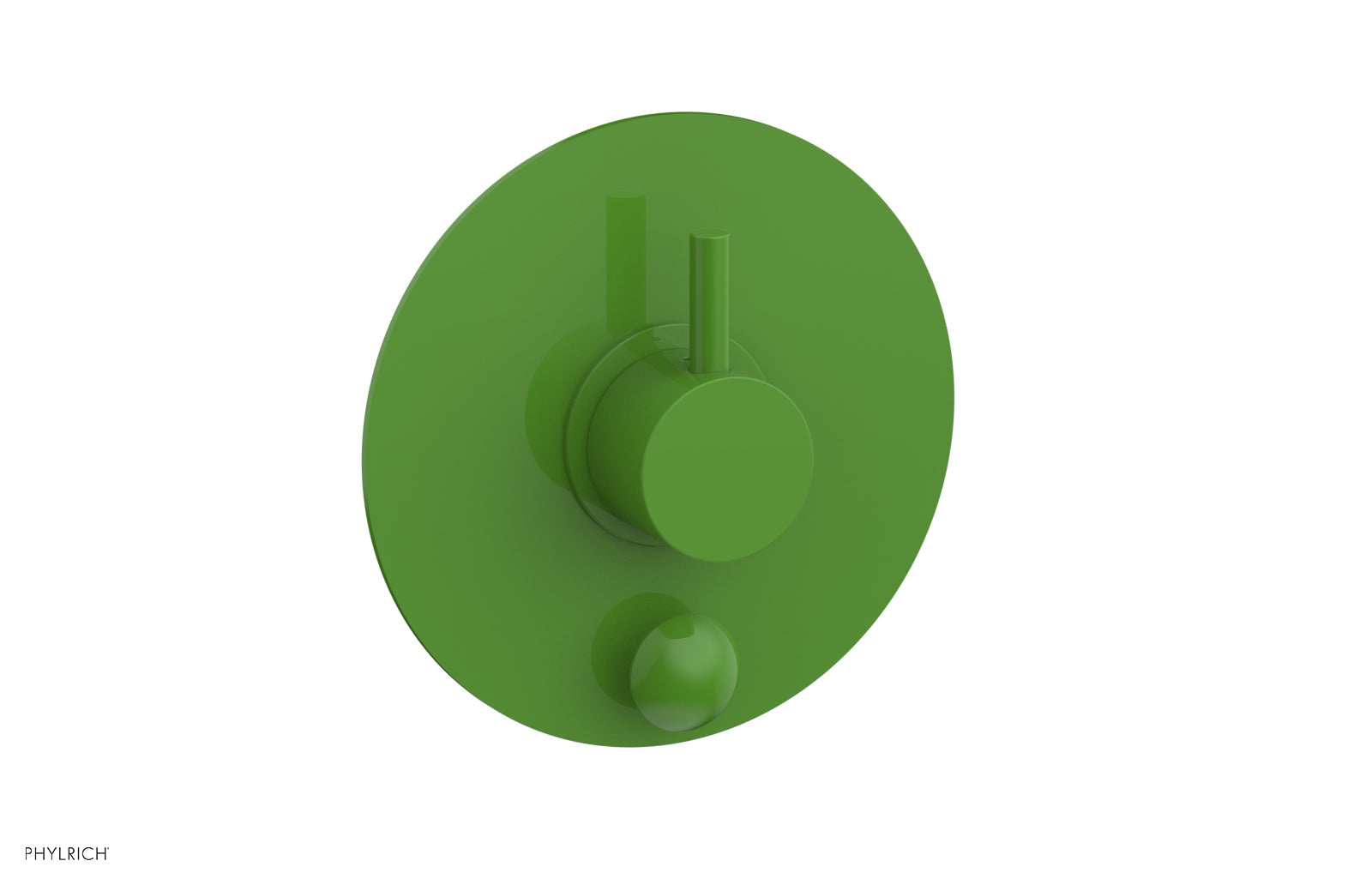 Phylrich BASIC II Pressure Balance Shower Plate with Diverter and Handle Trim Set