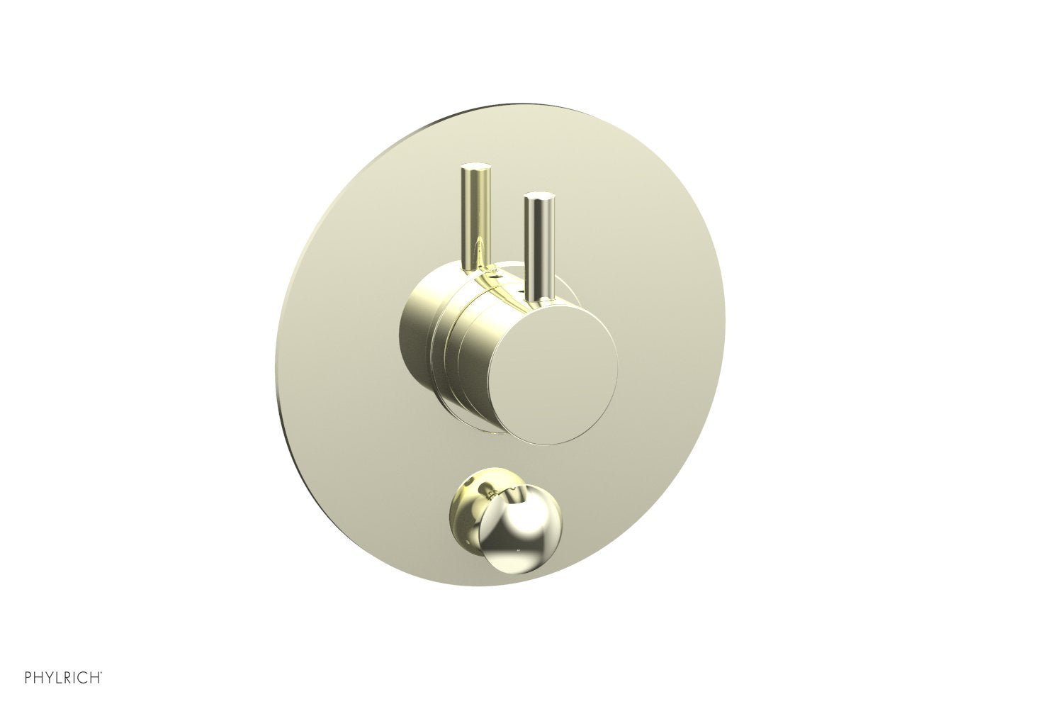Phylrich BASIC II Pressure Balance Shower Plate with Diverter and Handle Trim Set