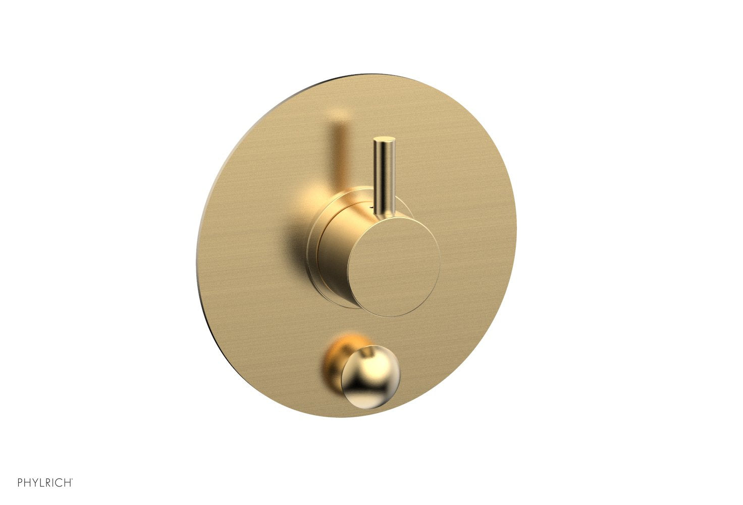 Phylrich BASIC II Pressure Balance Shower Plate with Diverter and Handle Trim Set