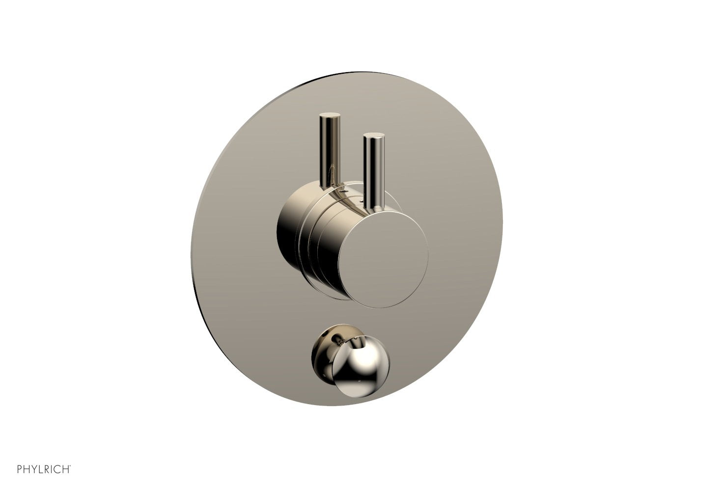 Phylrich BASIC II Pressure Balance Shower Plate with Diverter and Handle Trim Set