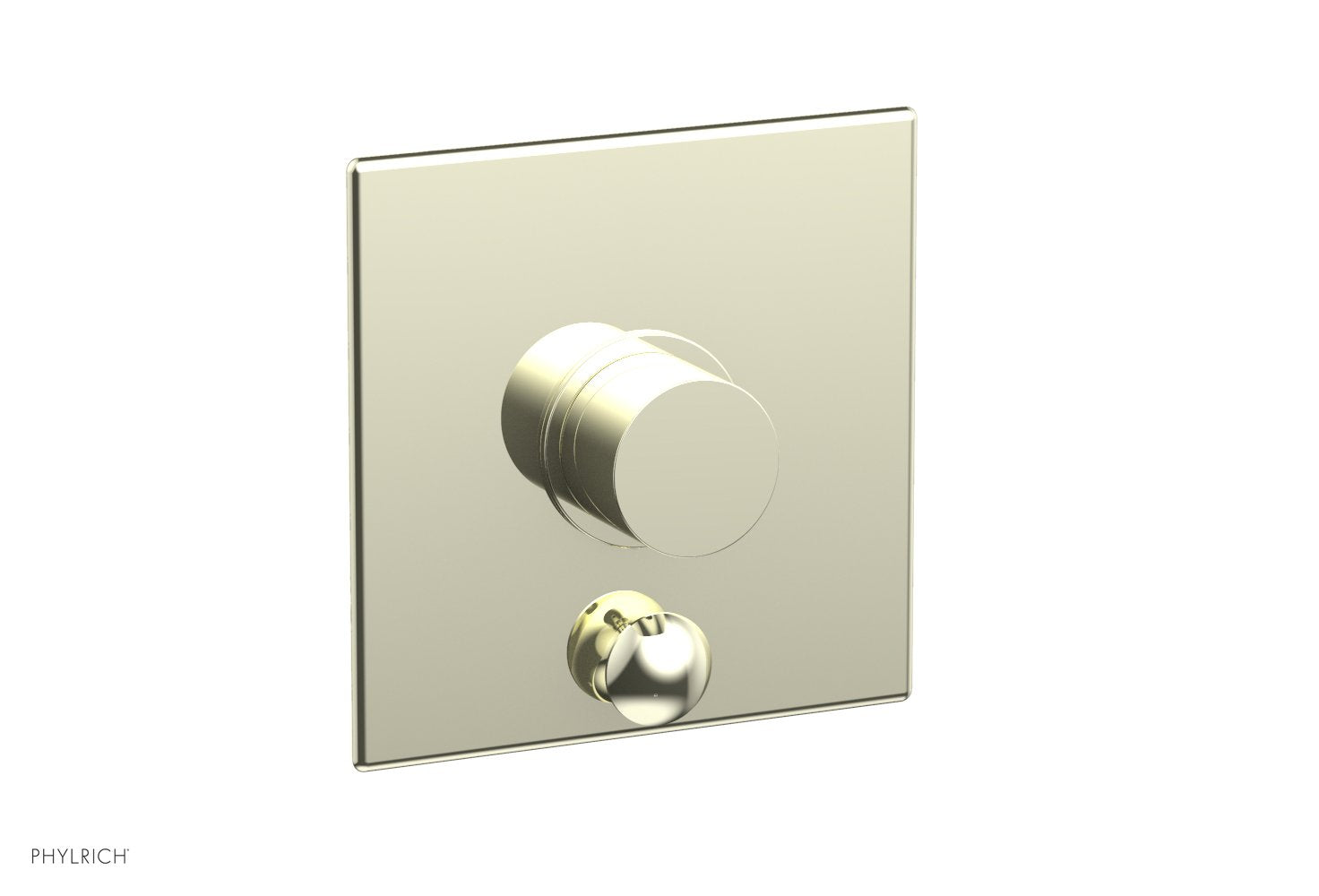 Phylrich BASIC II Pressure Balance Shower Plate with Diverter and Handle Trim Set