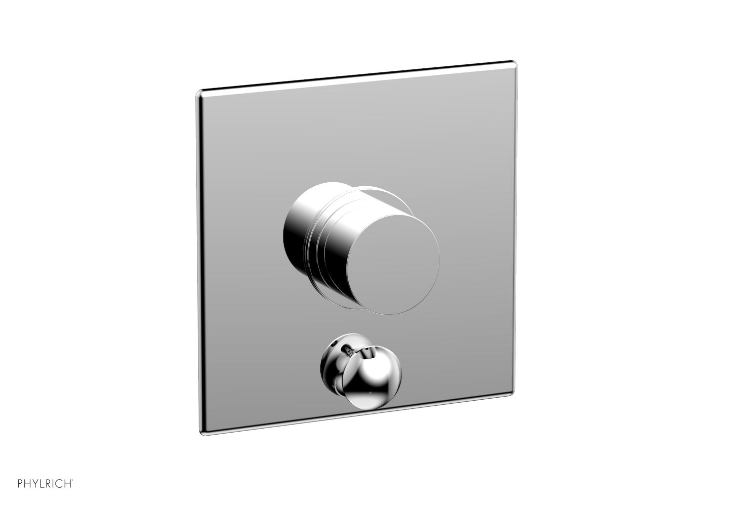 polished chrome shower plate