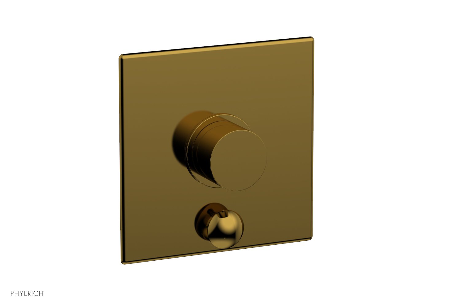 Phylrich BASIC II Pressure Balance Shower Plate with Diverter and Handle Trim Set