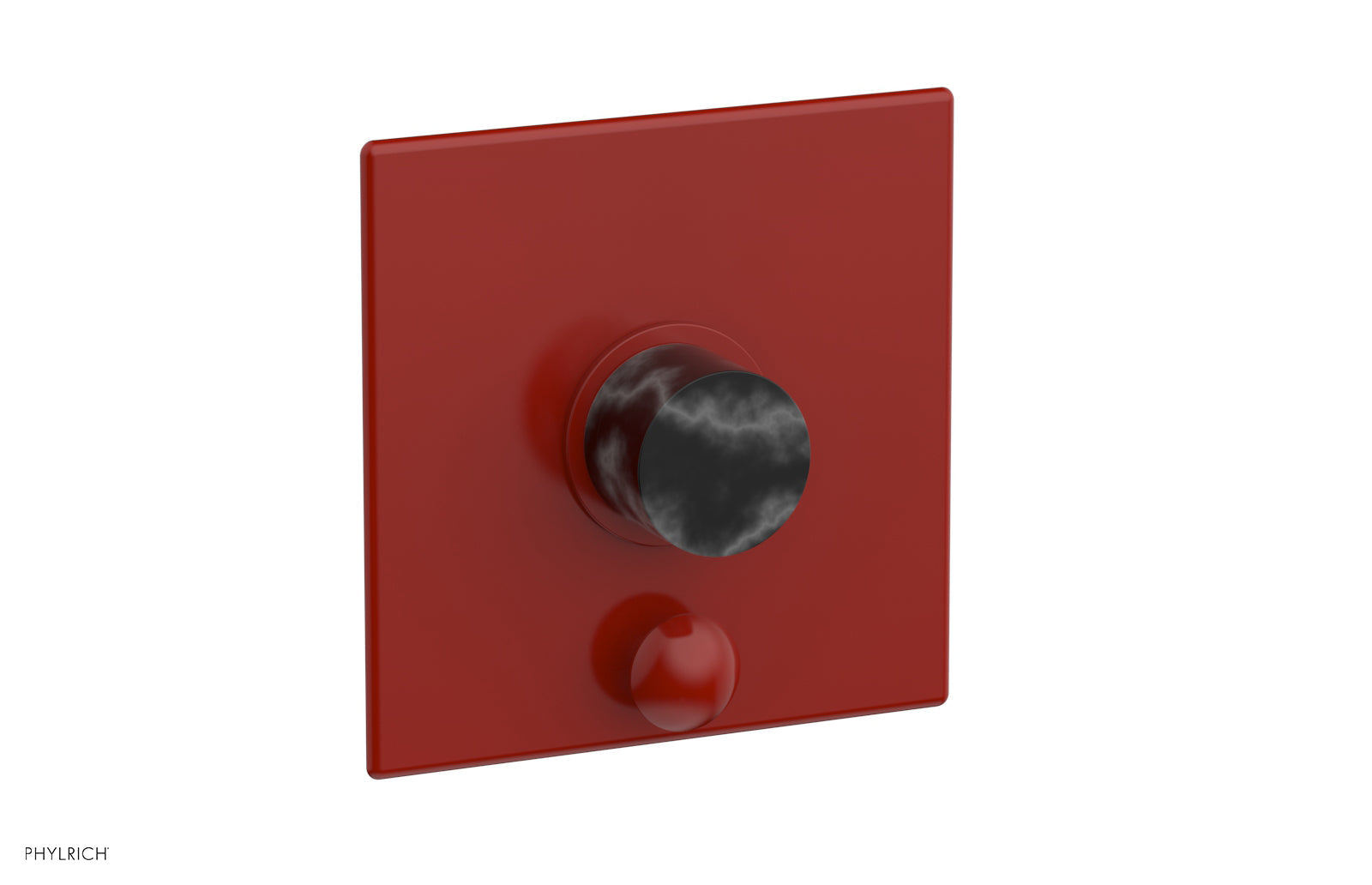 Phylrich BASIC II Pressure Balance Shower Plate with Diverter and Handle Trim Set