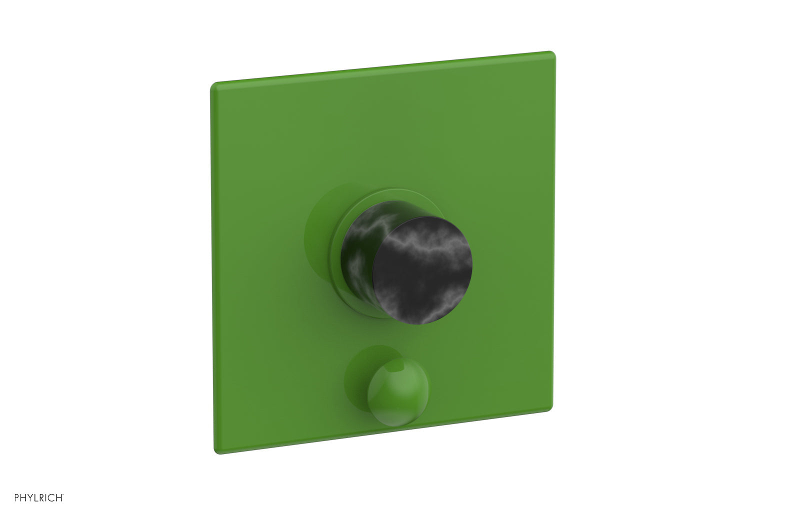 Phylrich BASIC II Pressure Balance Shower Plate with Diverter and Handle Trim Set