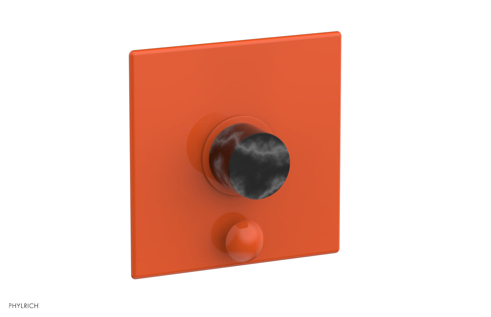 Phylrich BASIC II Pressure Balance Shower Plate with Diverter and Handle Trim Set