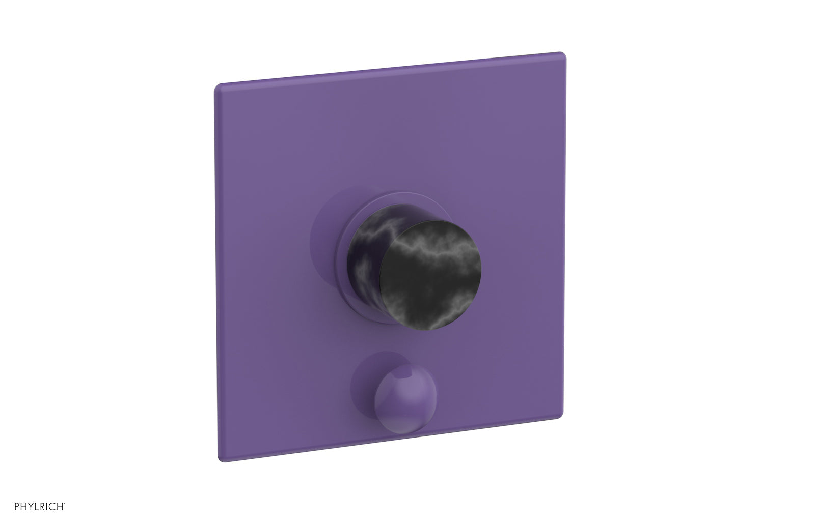 Phylrich BASIC II Pressure Balance Shower Plate with Diverter and Handle Trim Set