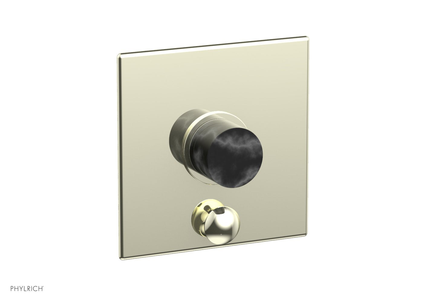 Phylrich BASIC II Pressure Balance Shower Plate with Diverter and Handle Trim Set