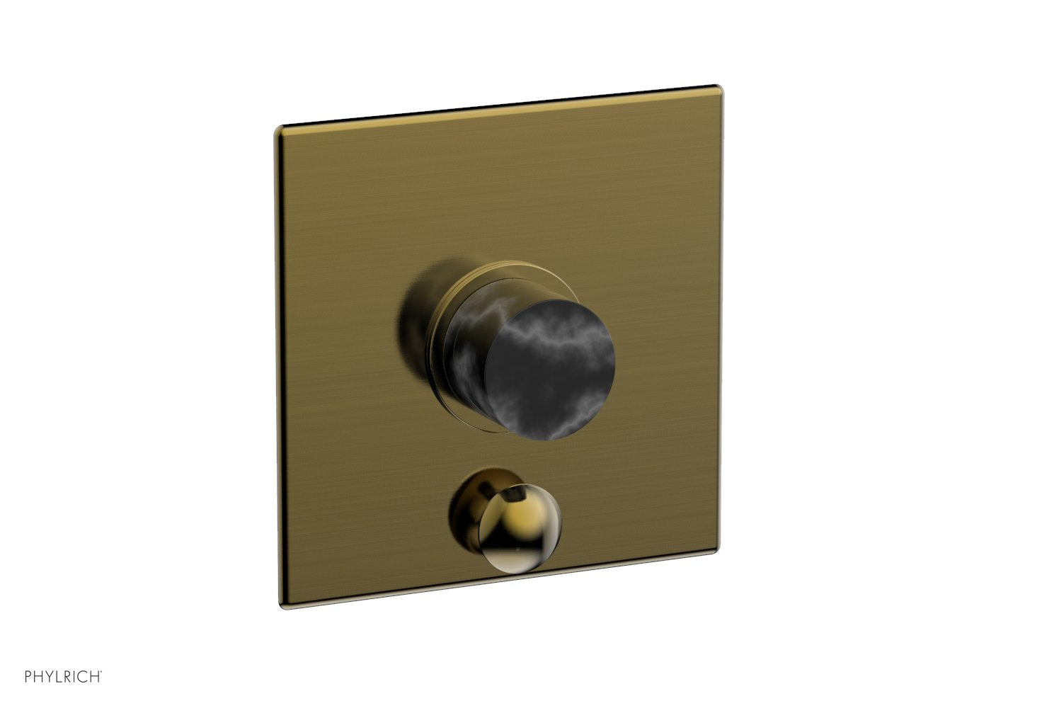 Phylrich BASIC II Pressure Balance Shower Plate with Diverter and Handle Trim Set