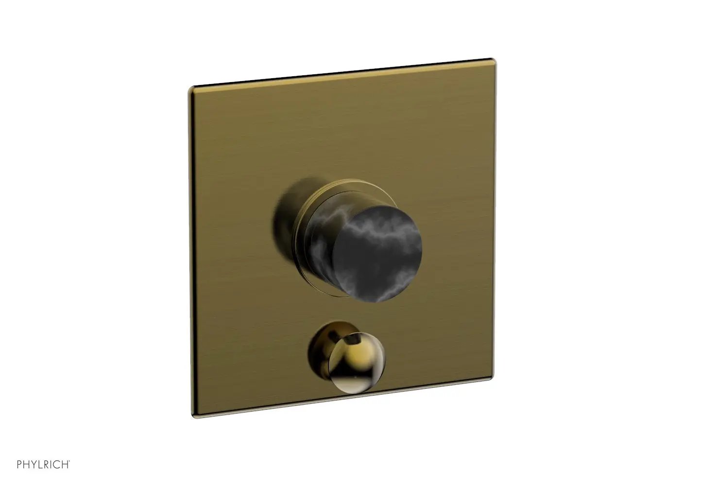 Phylrich BASIC II Pressure Balance Shower Plate with Diverter and Handle Trim Set by Phylrich